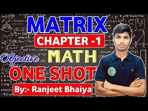 12th Maths matrix one shot। Bseb 12th objective one shot maths । Matrix vvi objective questions।