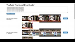 Build a Bulk Youtube Video Thumbnail Downloader in Browser Using Bootstrap 5 and Javascript