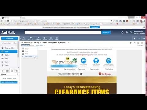 AOL: Add an email address to a safe sender list