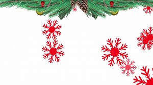 Animation of snow falling over christmas fir tree frame | Premium Stock Video Footage