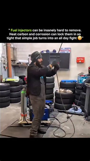 courteous007 on Instagram: "Fuel injectors can turn a simple repair into an all-day battle — and there’s real science behind it. 🔧🔥 This video shows why fuel injectors often refuse to come out of an engine. Over time, extreme heat bakes carbon deposits around the injector, while moisture causes corrosion between dissimilar metals. The result is a bond so tight it feels welded in place. Even gentle pulling can snap injectors or damage the cylinder head. That’s why technicians use penetrating fl