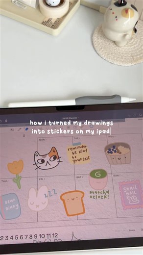 janelle on Instagram: "ipad sticker tutorial! now you can create your own stickers on your ipad with these simple steps ☆彡 i can’t wait to create more sticker packs (o^^o) ipad air m3 (11 inch) @apple screen protector from @paperlike apps: @goodnotes.app @procreate i would looove to see all of your cute stickers if you decide to create a version yourselves!! 﫶"