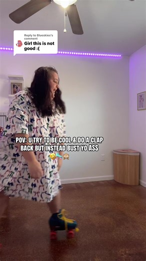 Replying to @Blueskies GIRLLLL I KNOW 🙈☠️ #blooper #falling #skating #funny #viraltiktok