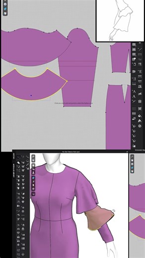 You finally learn digital pattern drafting. In 3 days. For free. 👇 #shorts