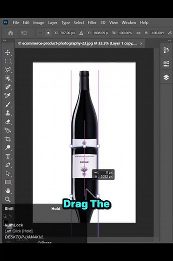 Bottle Reflection in Photoshop – Beginner Tutorial 2026 #photoshop #graphicdesign