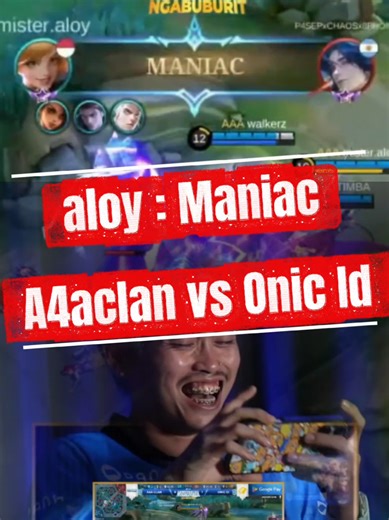 Aloy Dapat Maniac! AAA Clan vs Onic ID Live