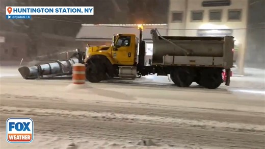 16K views · 103 reactions | Areas throughout New York have been blanketed in snow overnight. Crews in Long Island work around the clock on Saturday to maintain safer road conditions! #newyork #longisland #winter #snow #foxweather | FOX Weather | Facebook