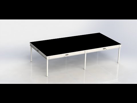 Assembling 4x8 Stage Decks from Quik Stage