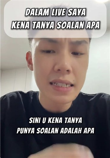 Tanya Soalan dalam Live Bersama Nicholas Chong