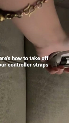 Take off your controller straps very easy