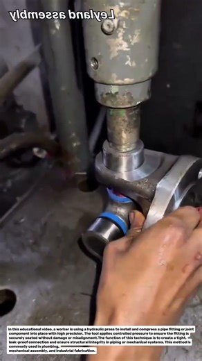 Hydraulic Press Pipe Fitting Installation | Precision Compression Technique – Smart Workshop.