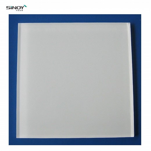 [Hot Item] Opaque Pure White Back Painted Glass Tempered Frosted Glass Panel Ral Series