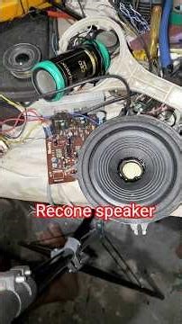 Recone speaker 4" how to repair speaker at home #diy #dj #repair #speaker #shorts #viralshort