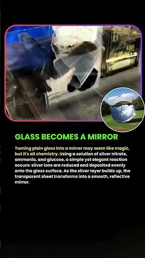 How Glass Becomes a Mirror – The Magic of Silvering Explained . #shortsfeed #factshorts #glass