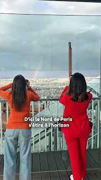 La vue Nord de Paris depuis l'observatoire de la tour Montparnasse: Sacré Coeur - Louvre - Tuileries