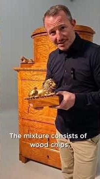 Rare antique Berlin Biedermeier secretaire in a conical shape #antiques #biedermeier #furniture