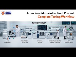 From Raw Material to Final Product: Complete Testing Workflow Explained | #PrestoStantest