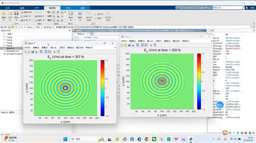 【电磁】基于matlab FDTD与PML和PMC的双缝干扰【含Matlab源码 14037期】含报告