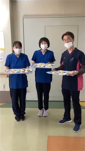 日常の様子（3階おやつ配膳準備中）#老健#ふなばし光陽#介護老人保健施設#介護#介護福祉士#看護#看護師#おやつ#介護老人保健施設