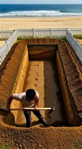 Building an Underground Glass Pool in My Backyard! 😱🏊‍♂️ | DIY Swimming Pool Transformation #Shorts