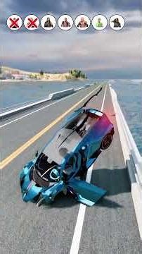 🚗🔥 Kann ein Bugatti mit nur einem мощigen Rampen-Sprung den Himmel berühren? ☁️😱 -BeamNG.Drive