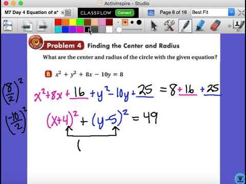 M7 Day 4 Equation of a Circle