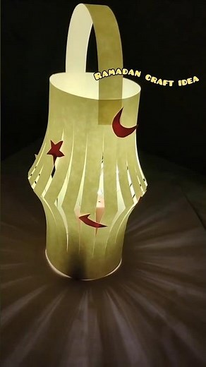 DIY Ramadan Paper Lantern 🌙 Easy Paper Lalten Craft for Decoration| #diy #ramadan