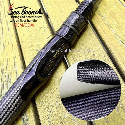 Diy Fishing Rod Carbon Fiber Handle Grip Handle Carbon Fiber Handle Grip Pu Custom Fishing Rod Building