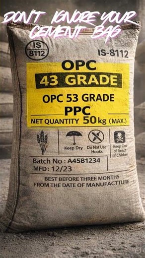 Have you ever read the information printed on a cement bag ?