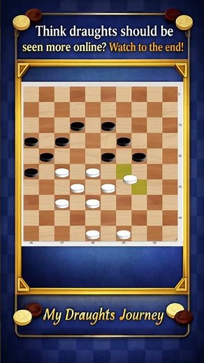 One of the Most BEAUTIFUL Draughts Combinations Ever