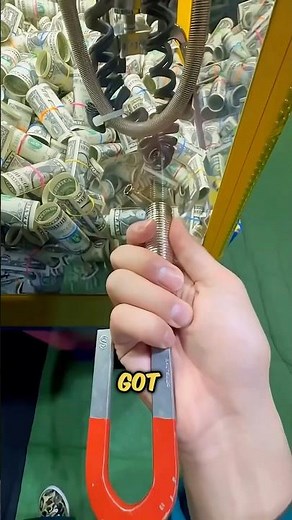 He found the key with a magnet