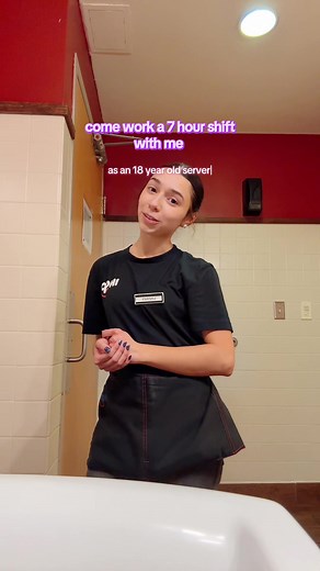 Finally not sick!!! I also had to take a few days off of work for obvious sickness. But here’s just a slow day of me serving! #ihop #serverlife #highschool #parttimejob #life