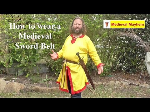 How to wear a medieval sword belt
