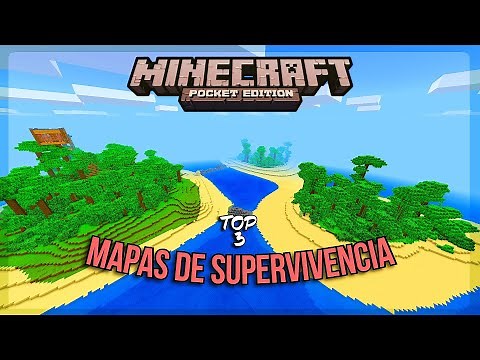 MAPAS DE SUPERVIVENCIA para Minecraft PE 1.16.x | Islas | Modo historia | Multijugador |