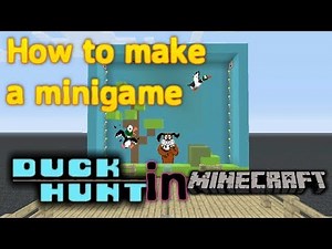 Duck Hunt in Minecraft- How to make a MiniGame Duck Hunt (NES)