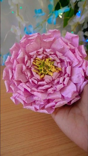 How to Make Aesthetic Rose with Tissue Paper /DIY Flowers Making Ideas With Napkin/Short/Viral