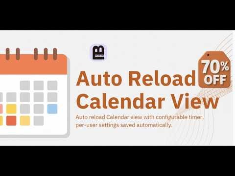 Auto Calendar View Reload in Odoo | Odoo App Store