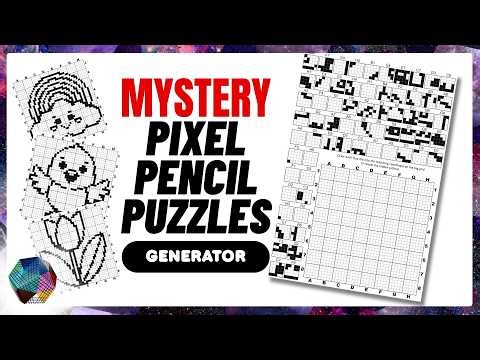 Mystery Pixel Pencil Puzzle Generator - Basic Tutorial