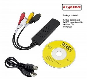Capturadora De Video Vhs A Dvd  Usb 2.0 Pc Rca 2.0  cd usb - US$ 19,54