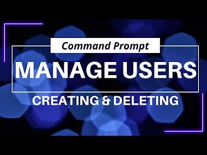 How To Manage User Credentials And Settings In CMD Prompt - Command Prompt - Net User In CMD