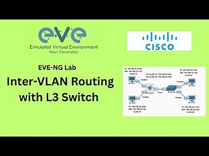EVE-NG Lab: Inter-VLAN Routing with L3 Switch | Routing on L3 Switch | VLAN Access & Trunk Config