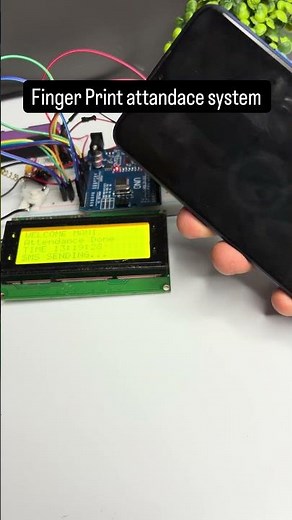 Fingerprint based attendance system using arduino #shorts #viral
