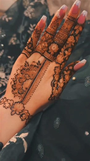 Trending Eid Mehndi design || for beginners #creativehenna #mehndishorts #hennadesign