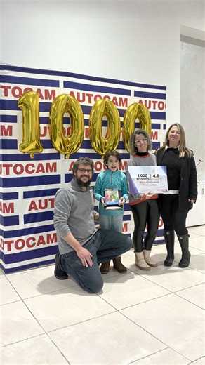 Arribar a les 1.000 ressenyes no és casualitat.✨💬 És el resultat de persones que hi posen ànima cada dia. L’Eva Pujol n’és un exemple clar. Fa 17 anys que forma part d’Autocam com a comercial, acompanyant clients amb proximitat, honestedat i compromís. Persones com ella són les que fan possible que els clients confiïn, tornin i ens recomanin. Gràcies als clients que confien en nosaltres i a l’equip que ho fa possible! 💙 #ocasió #autocam #grupautocam #km0