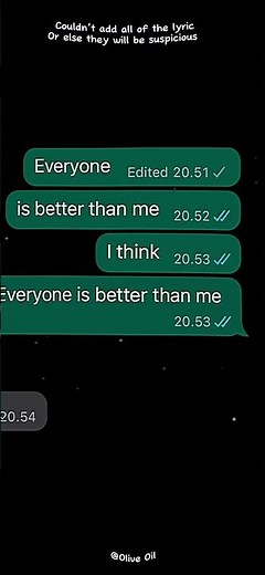 Everyone is better than me - Lyric Video - Song: Better Than Me