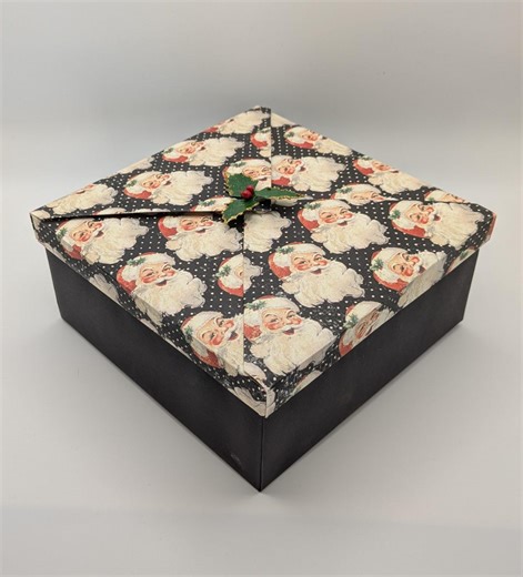 Santa Gift Box Christmas Card Packaging Handmade Holiday Container Secret Package Festive Present Wrapper Reusable Storage Elegant