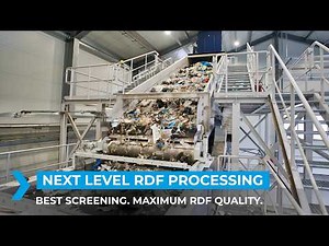 Optimal processing of REFUSE DERIVED FUEL | Shredding, screening, sorting | RDF recycling technology