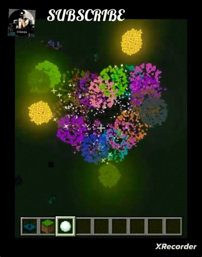 How to to make heart shape fireworks in minecraft🎆#minecraft#shorts