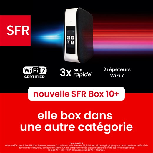 Découvre la nouvelle SFR Box 10 avec WiFi 7 : plus rapide, plus stable, plus confortable au quotidien 📶 | SFR