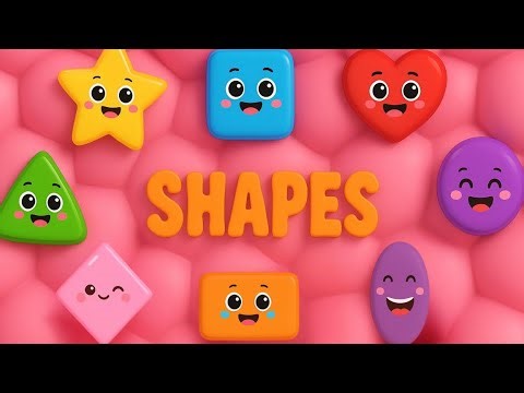 ⭐ Learn Shapes for Kids | 🔴 Circle, ⏹️ Square, 🟦 Rectangle & More with Fun Song!